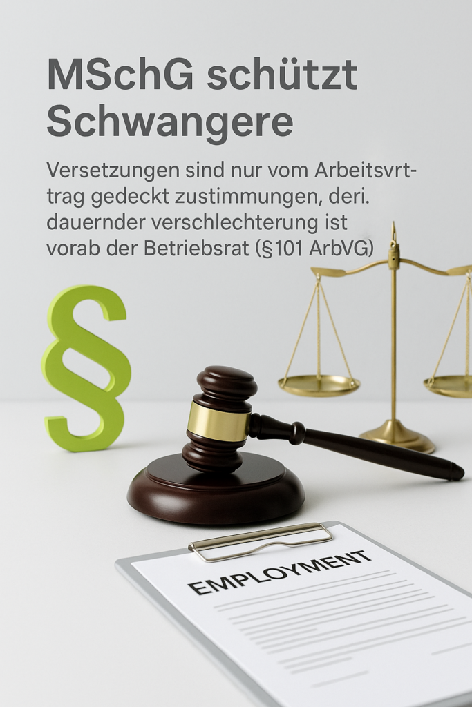 Versetzung schwangerer Arbeitnehmerinnen im Metallgewerbe