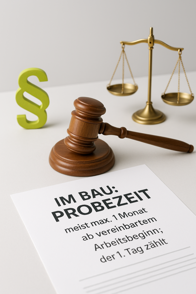Probemonat für Schwangere in der Bauwirtschaft: Rechte