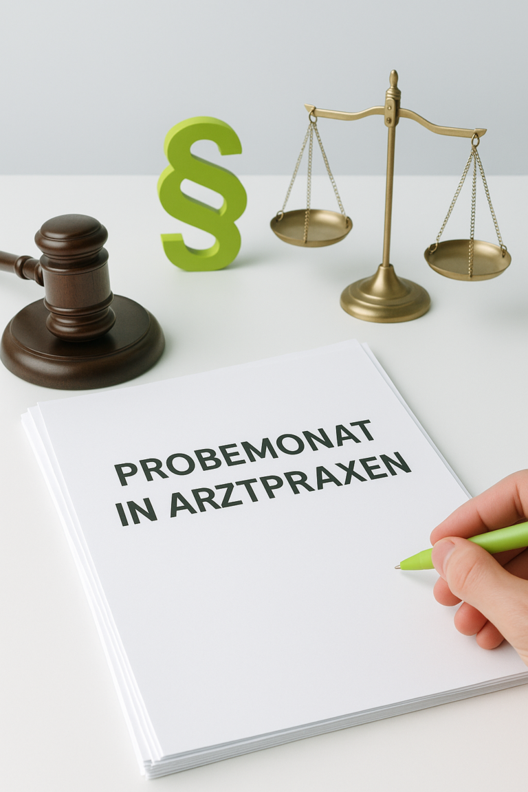 Probemonat für Präsenzdiener in Arztpraxen rechtssicher prüfen