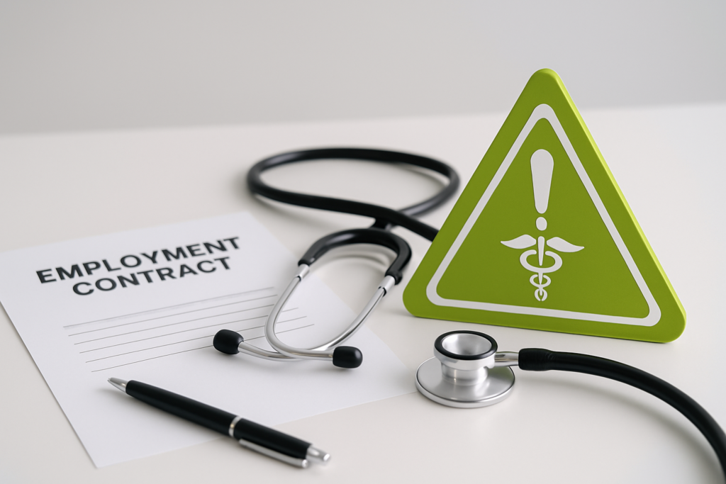 Vorzeitiger Austritt wegen Gesundheitsgefährdung