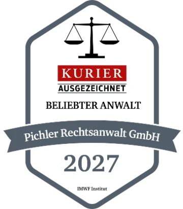 Kurier Ausgezeichnet – Beliebter Anwalt 2027 – Pichler Rechtsanwalt GmbH